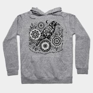 Gothic Boho Raven Hoodie